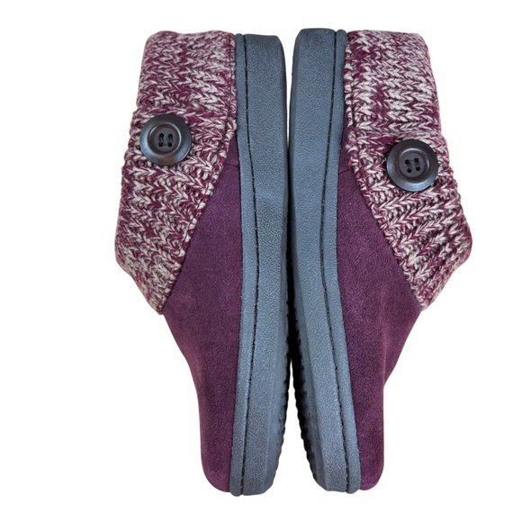 EUC The Vermont Country Store Women's Suede Slipper Clogs With Ragg Cuffs Sz 7M - Picture 6 of 10